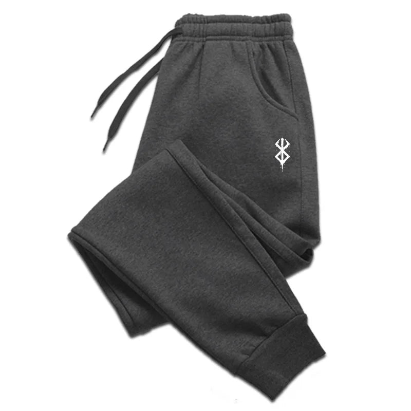 Print Men's Trousers Autumn And Winter Casual Pants