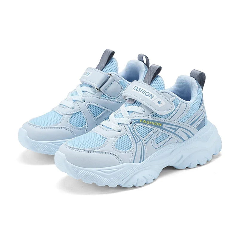 Children Sneakers for Boys Mesh Breathable Running Sports Shoes Student Kids Flat Casual School Shoes Non Slip