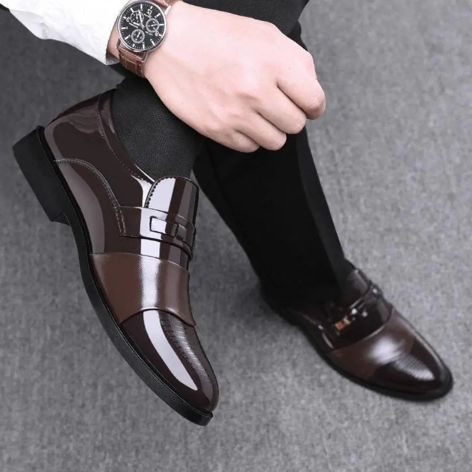 Fashion Leather Slip on Formal Men Shoes