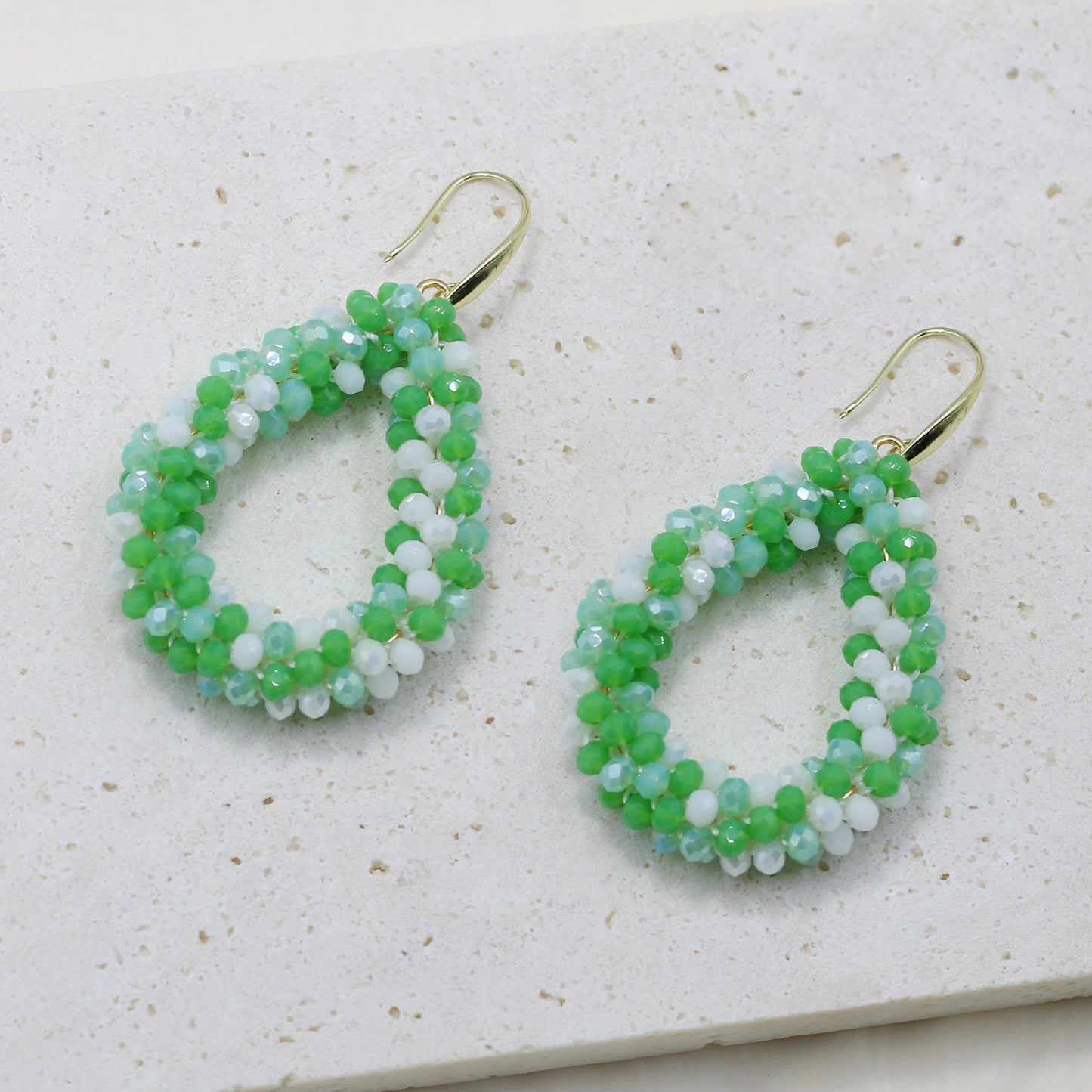 Mixed Color Big Drop Earrings for Women