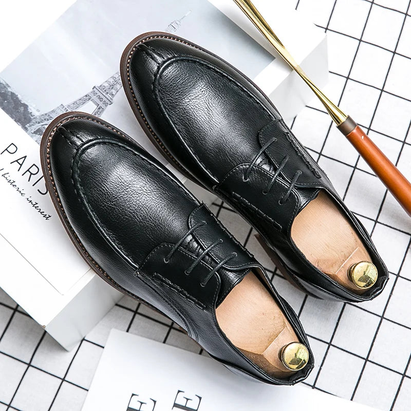 Men’s High-Quality Genuine Leather Formal Shoes – Comfortable Fit EU 40–47