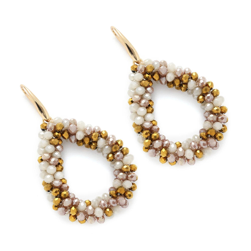 Mixed Color Big Drop Earrings for Women