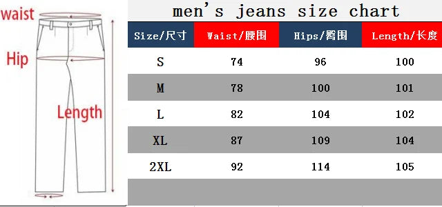 Ripped Jeans For Men Stretch Slim Printed Bones Skinny Pants Men
