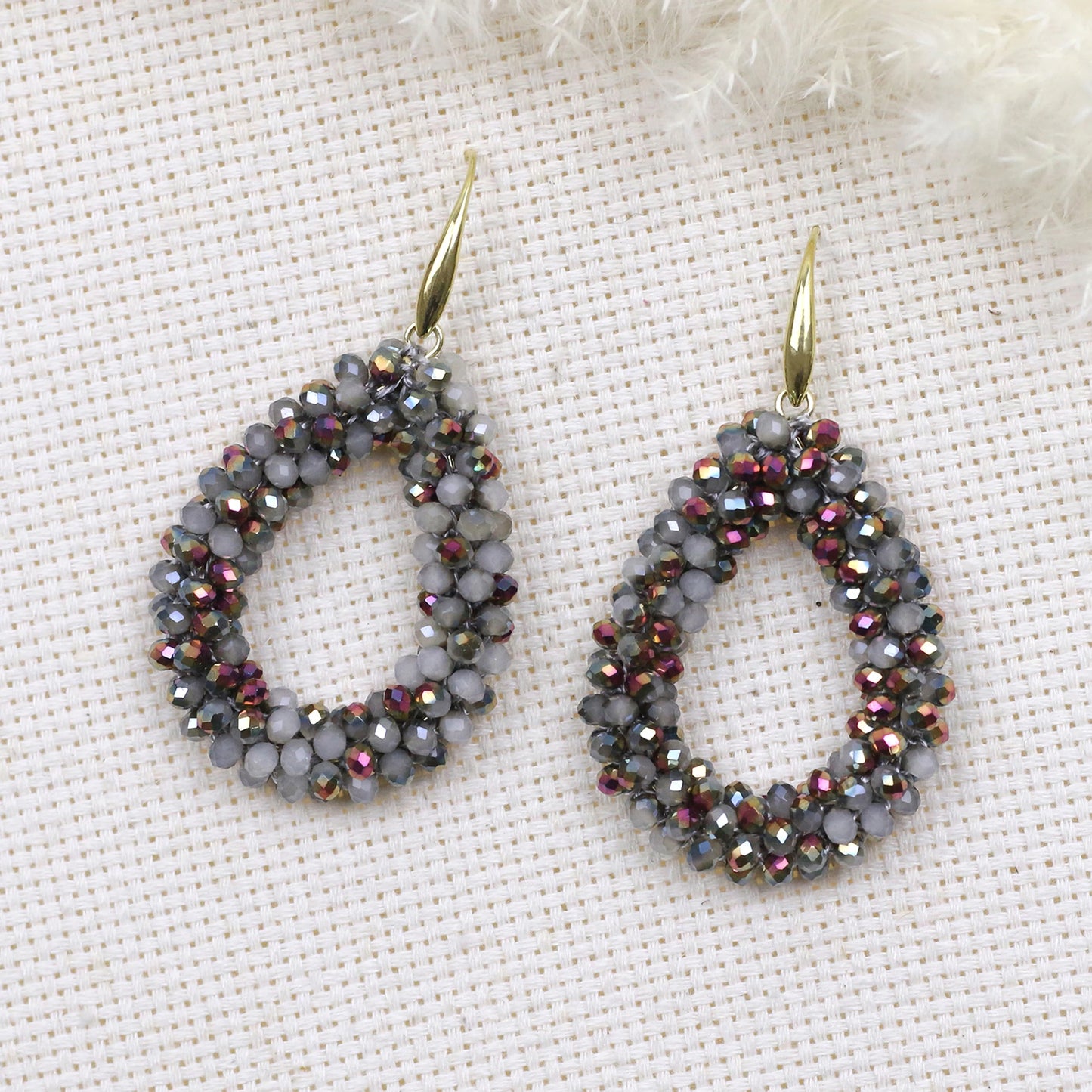 Mixed Color Big Drop Earrings for Women