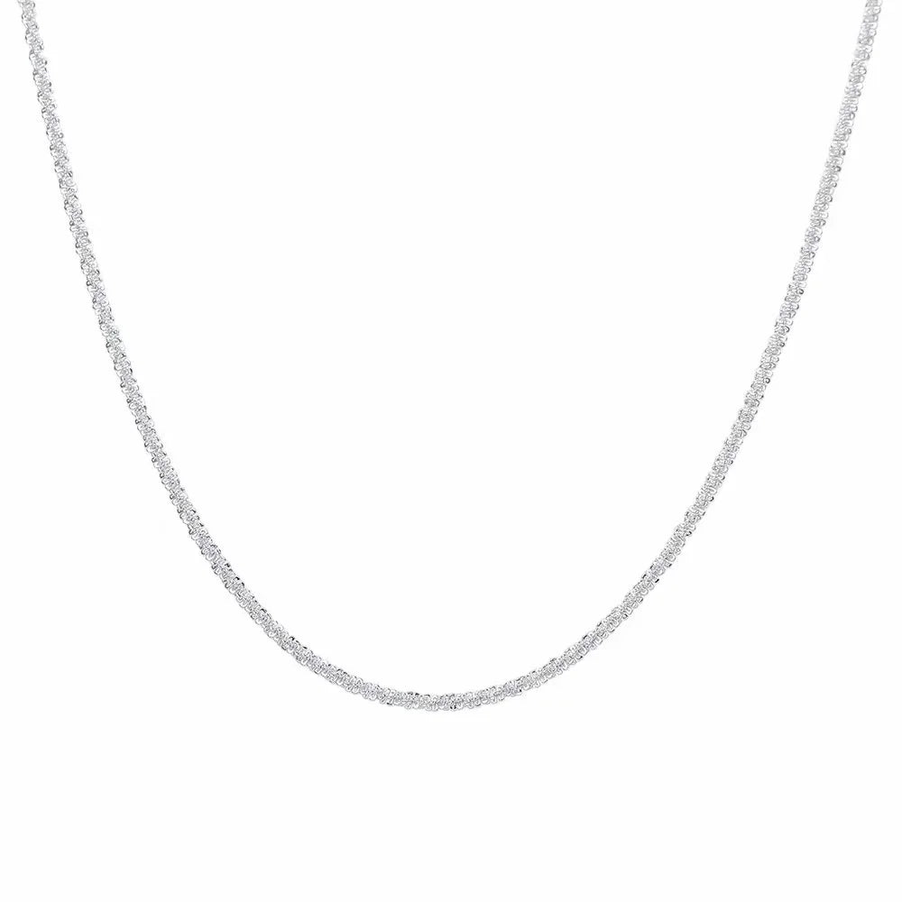 Sterling Silver Cross Zircon Necklace For Women