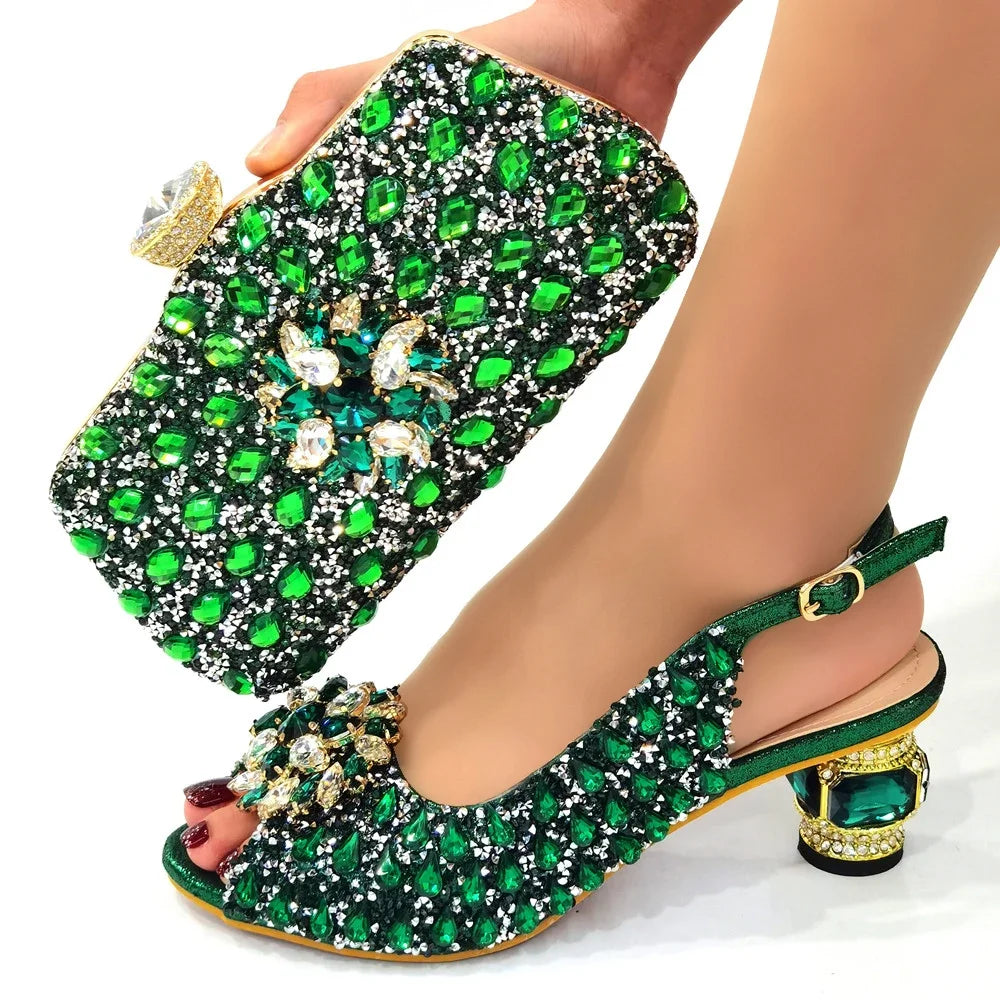 Women's Shoes and Bags Party African Fashion Shoes and Bags