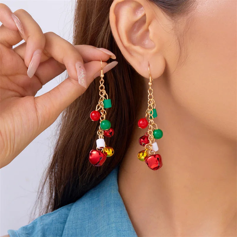 Fashion Christmas Asymmetrical Dangle Earrings for Women