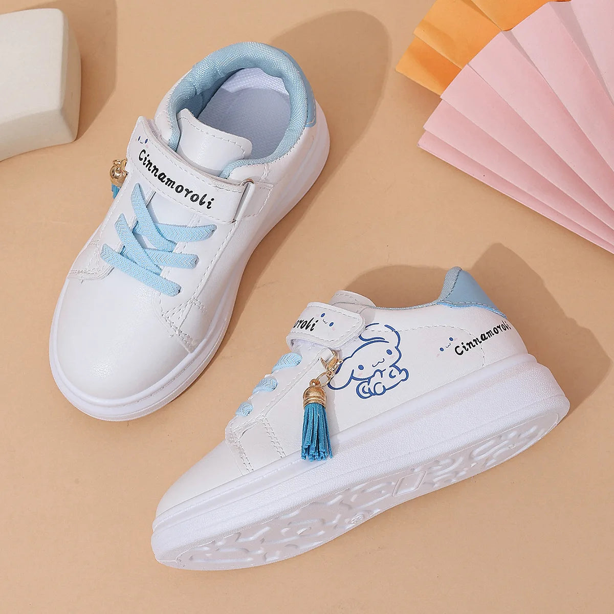 Cinnamorol Shoes Kids Casual Shoes Fashion Children White Shoes Sanrio Tennis Shoes Kawaii Cinnamorol Board Shoes Size 26-37