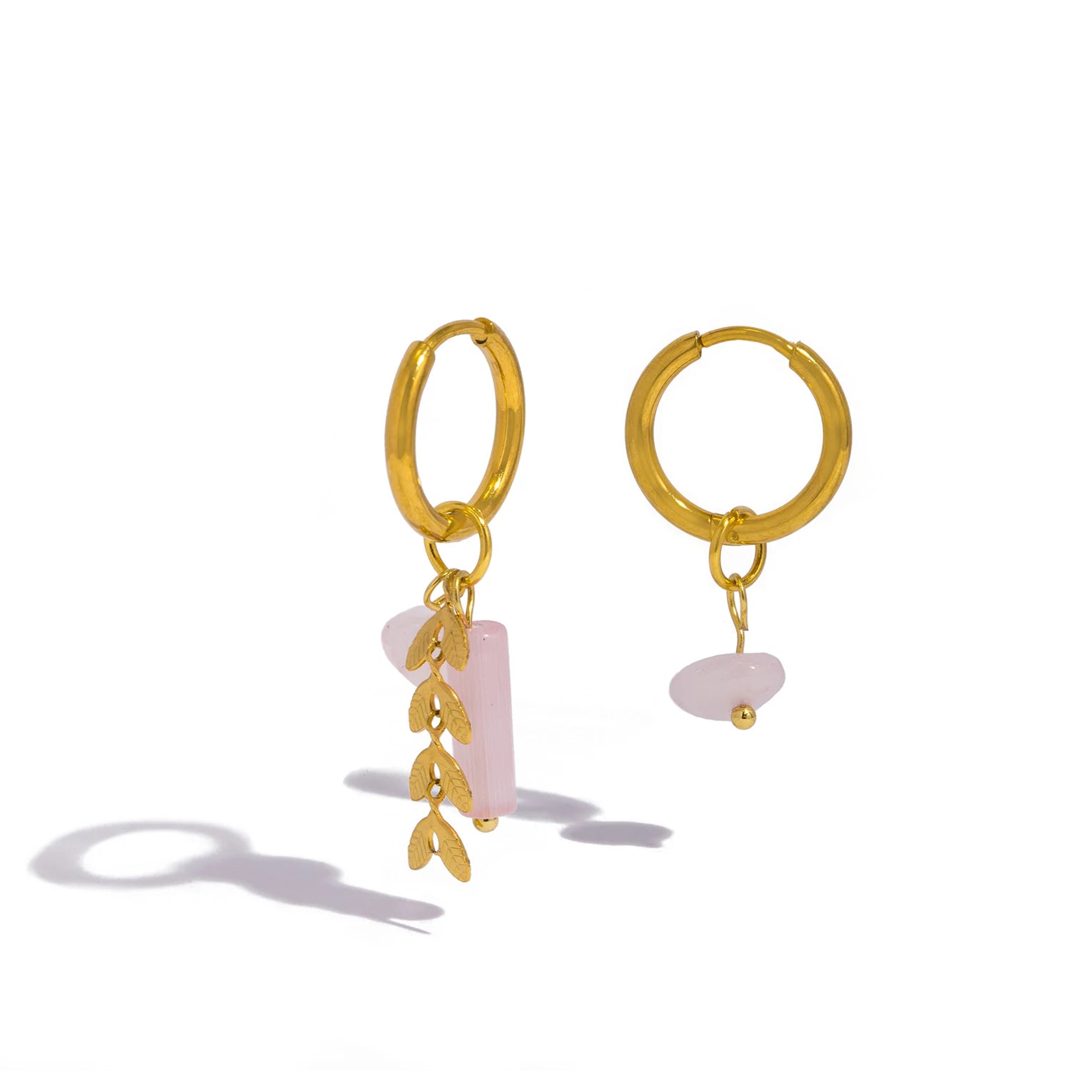 Stainless Steel 18K Gold PVD Plated Hoop Earrings for Women