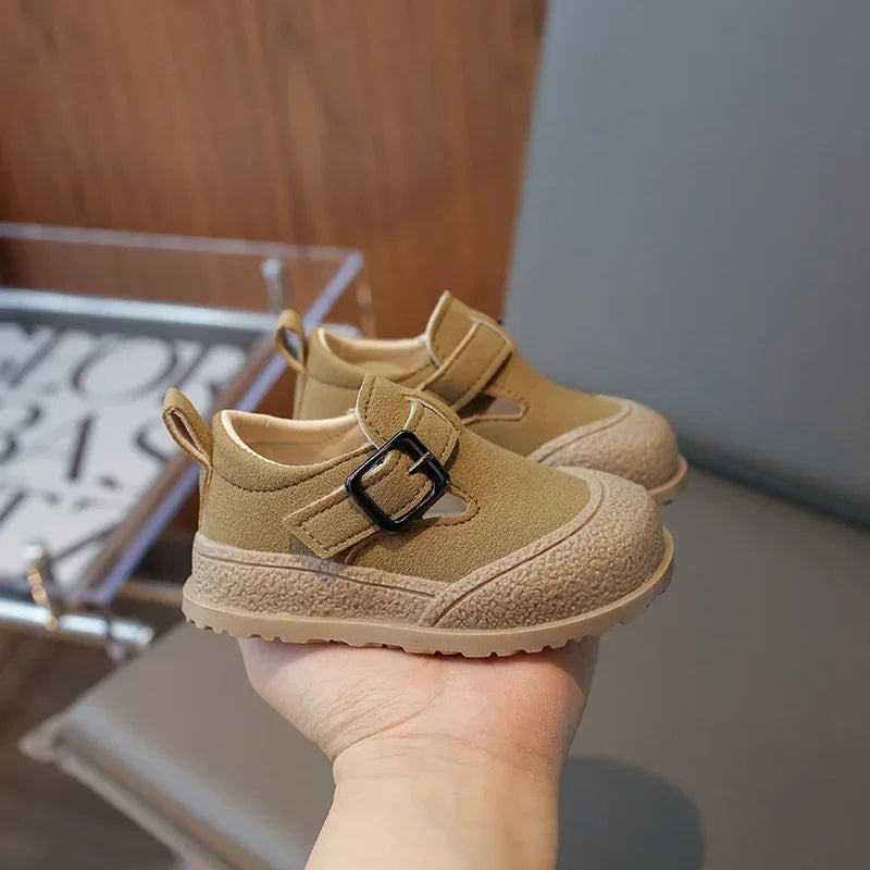 1-3 Years Little Kids Shoes Spring Autumn Children Casual Shoes For Girl Fashion Design T-strap Buckle Toddler Girls Shoes