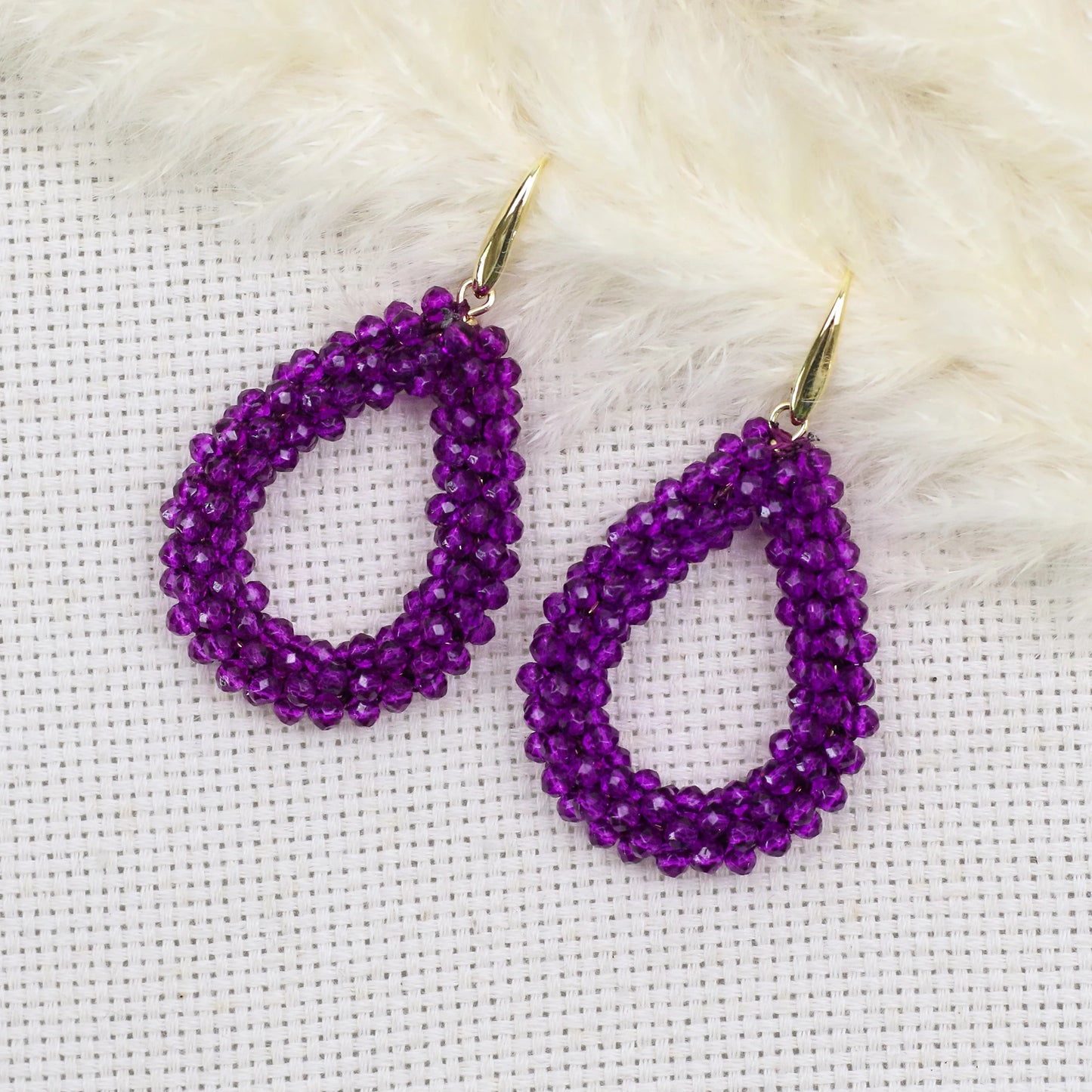 Mixed Color Big Drop Earrings for Women
