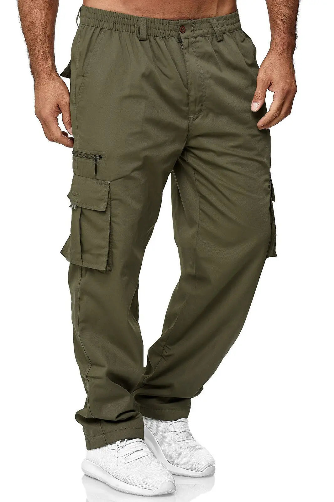 Men's Cargo Pants Casual Multi Pockets Military Tactical Pants