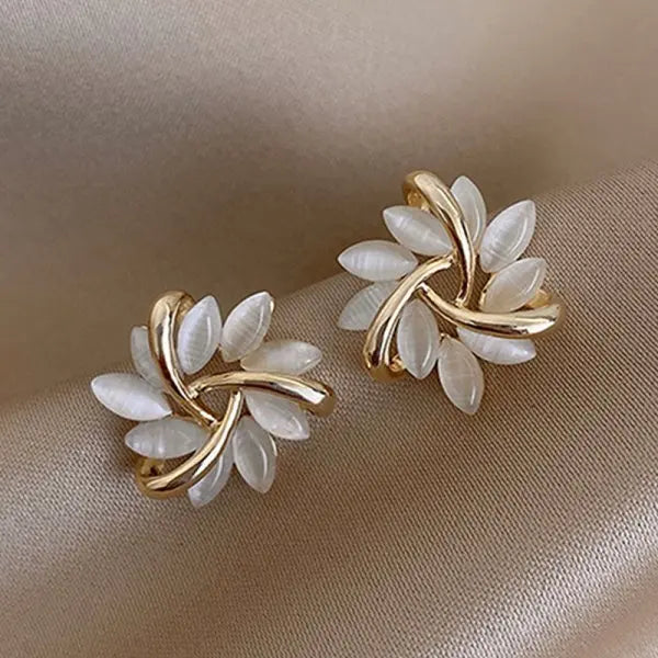 Trendy Round Simple Crystal Dangle Earrings For Women
