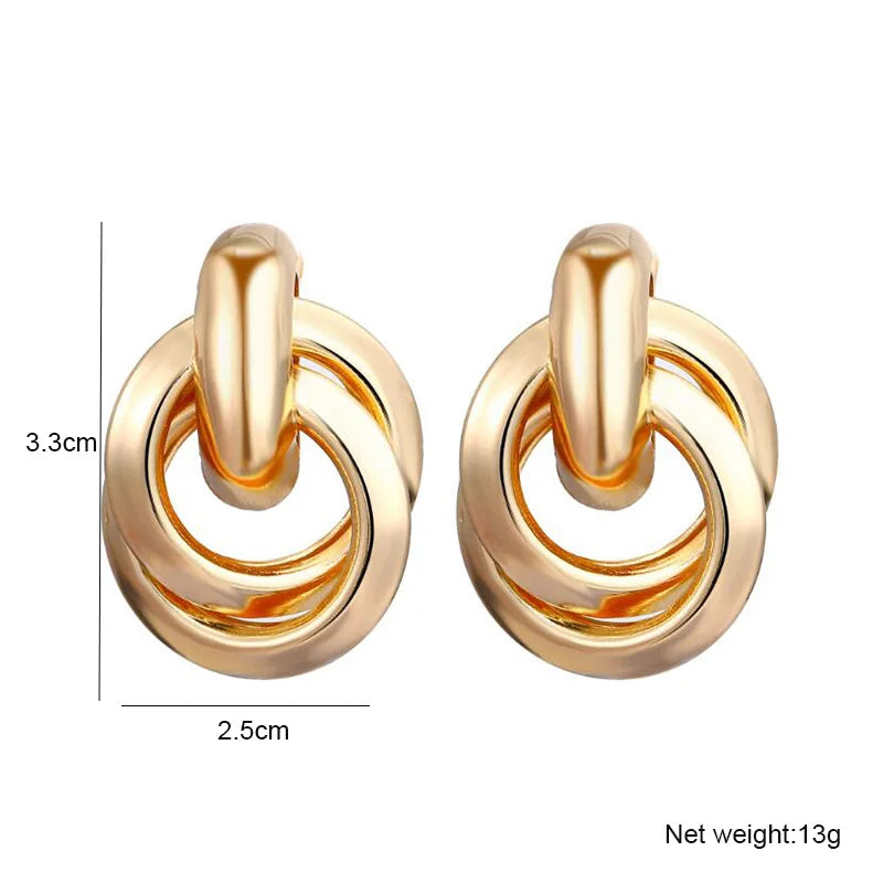 Fashion Metal Women Drop Earrings  for Girls
