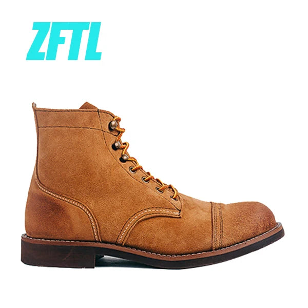Men's Motorcycle Leather Boots
