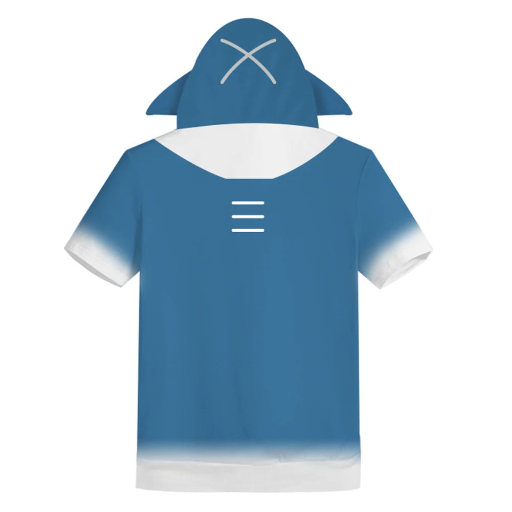 Hololive English VTuber Gawr Cosplay Gura Hoodie 3D Printed Sweatshirt