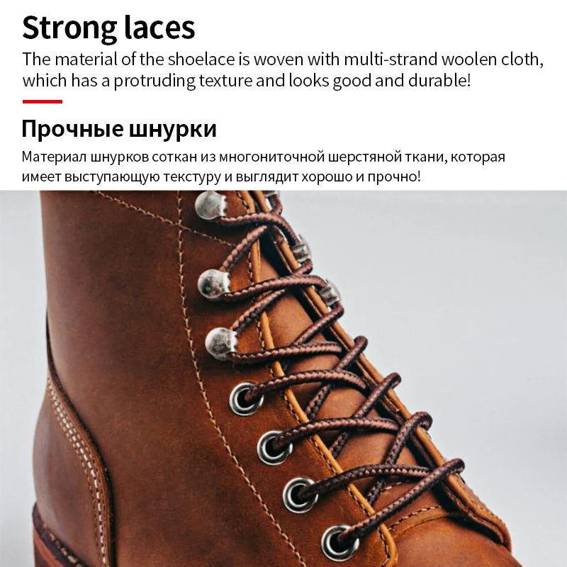 Men's Motorcycle Leather Boots