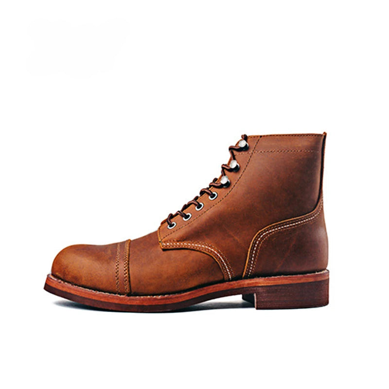 Men's Motorcycle Leather Boots