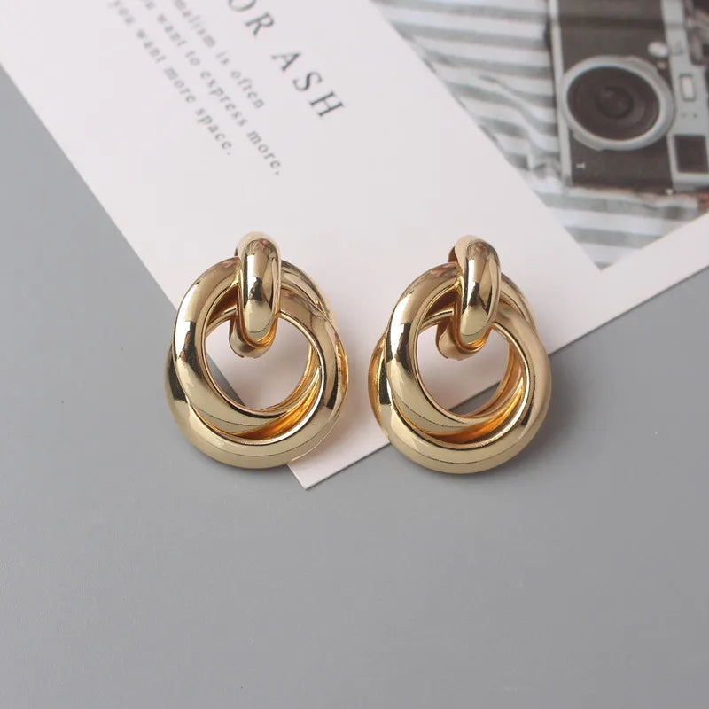Fashion Metal Women Drop Earrings  for Girls
