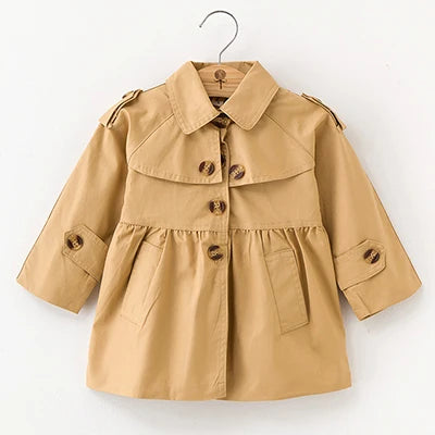 Long Sleeve Coat For Baby Girls