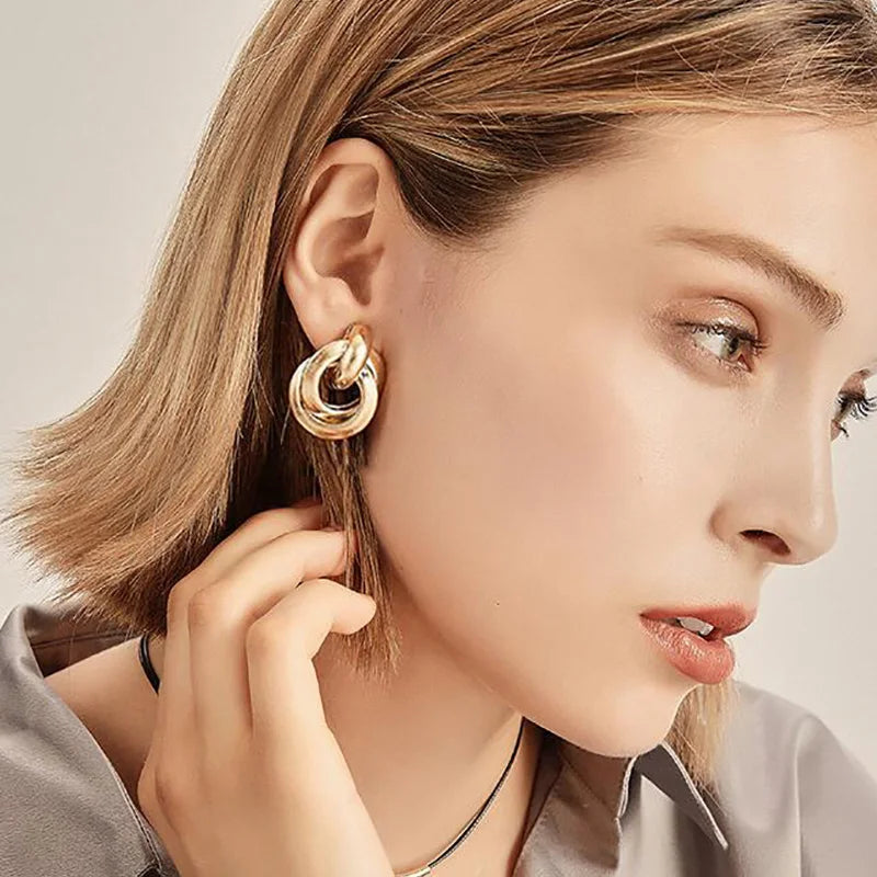 Fashion Metal Women Drop Earrings  for Girls
