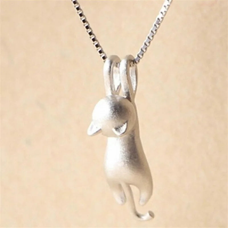 Sterling Silver Necklaces Cats Pendants&Necklaces