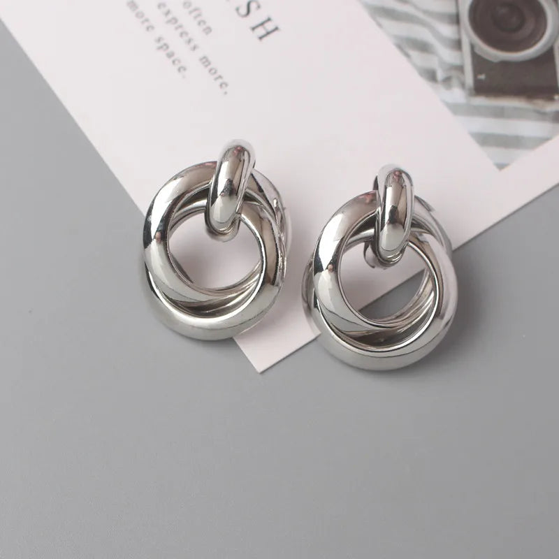 Fashion Metal Women Drop Earrings  for Girls