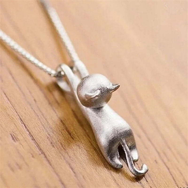Sterling Silver Necklaces Cats Pendants&Necklaces