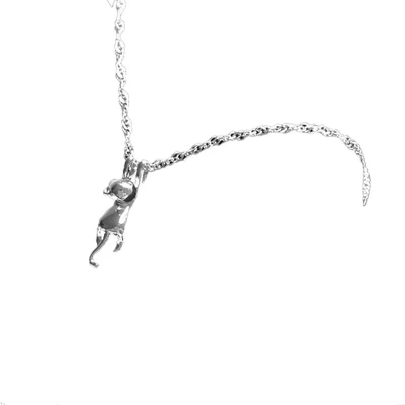 Sterling Silver Necklaces Cats Pendants&Necklaces