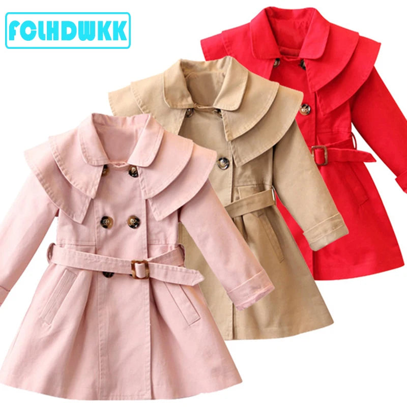 Long Sleeve Coat For Baby Girls