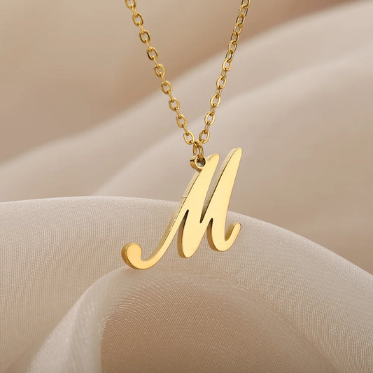 Dainty Initial Letter Necklaces For Women