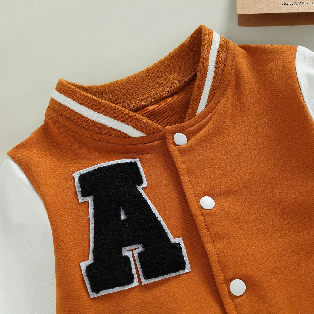 Kids Boy Girl Baseball Jackets