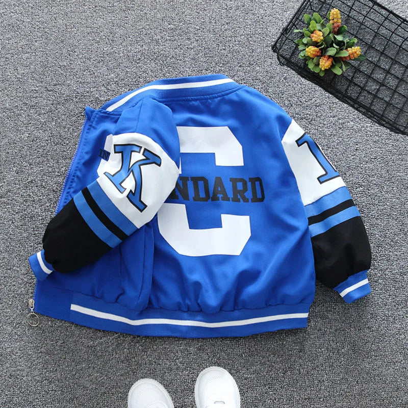 Kids Fashion Letter Print Jacket