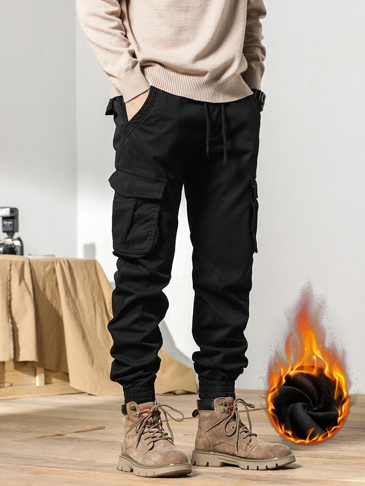 Multi-Pockets Winter Cargo Pants For Men