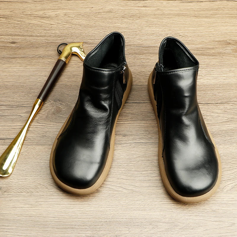 Soft Leather Chelsea Boots