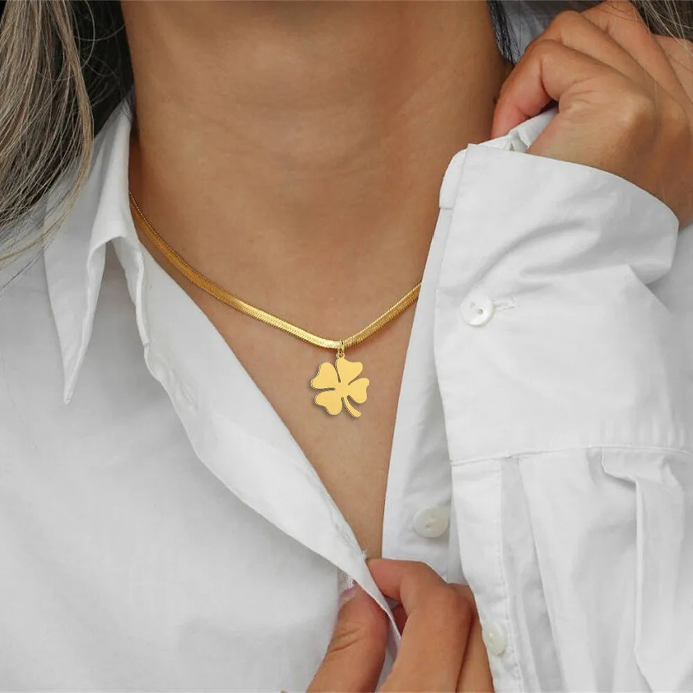 Skyrim Four Leaf Clover Women's Necklace