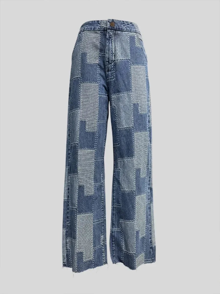 Women's Buttoned Contrast Streetwear