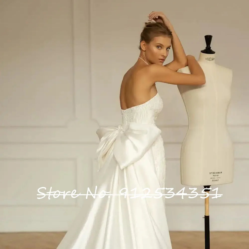 Gelinlik Boat Neck Mermaid Wedding Dresses