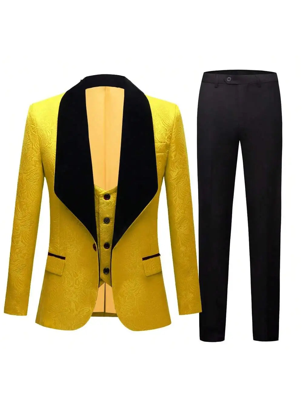 Mens 3 Piece Floral Tuxedo