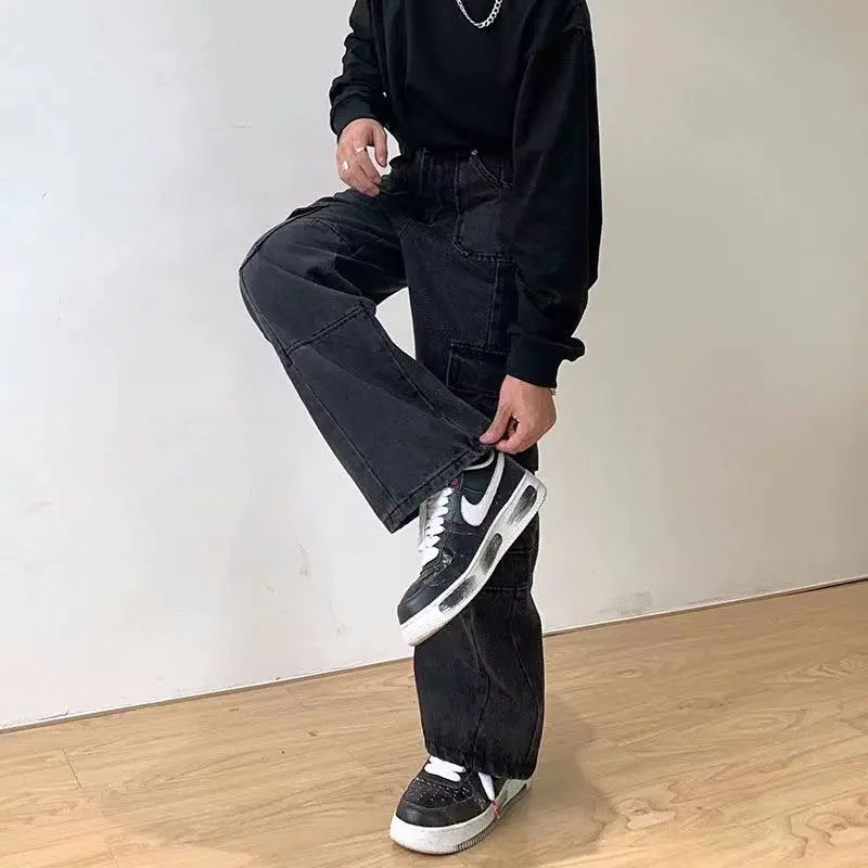 High Street Multi-pocket Work Pants