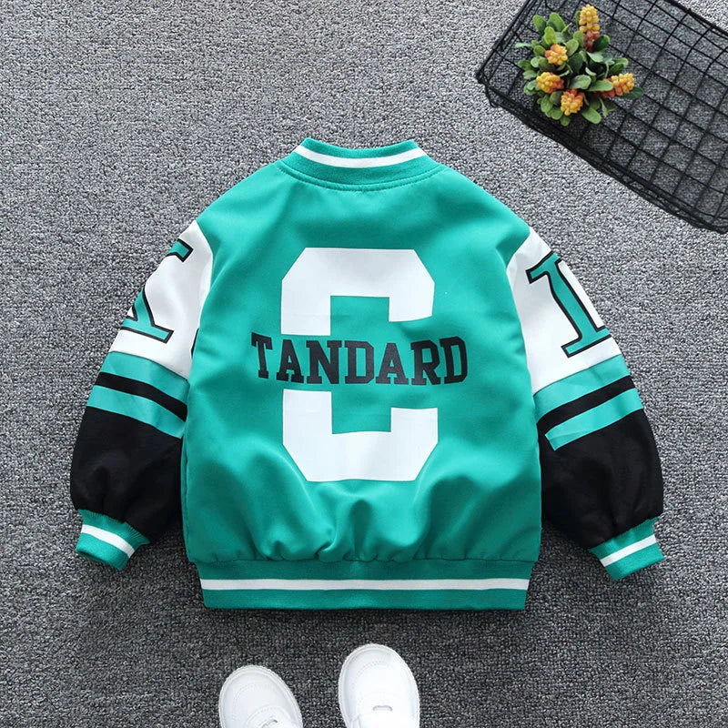 Kids Fashion Letter Print Jacket