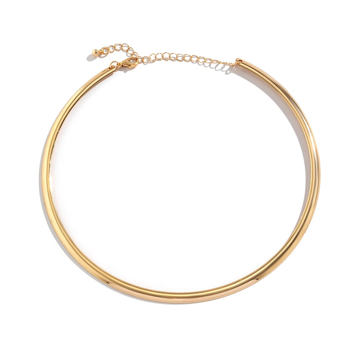 Vintage Iron Metal Torques Choker Necklace for Women