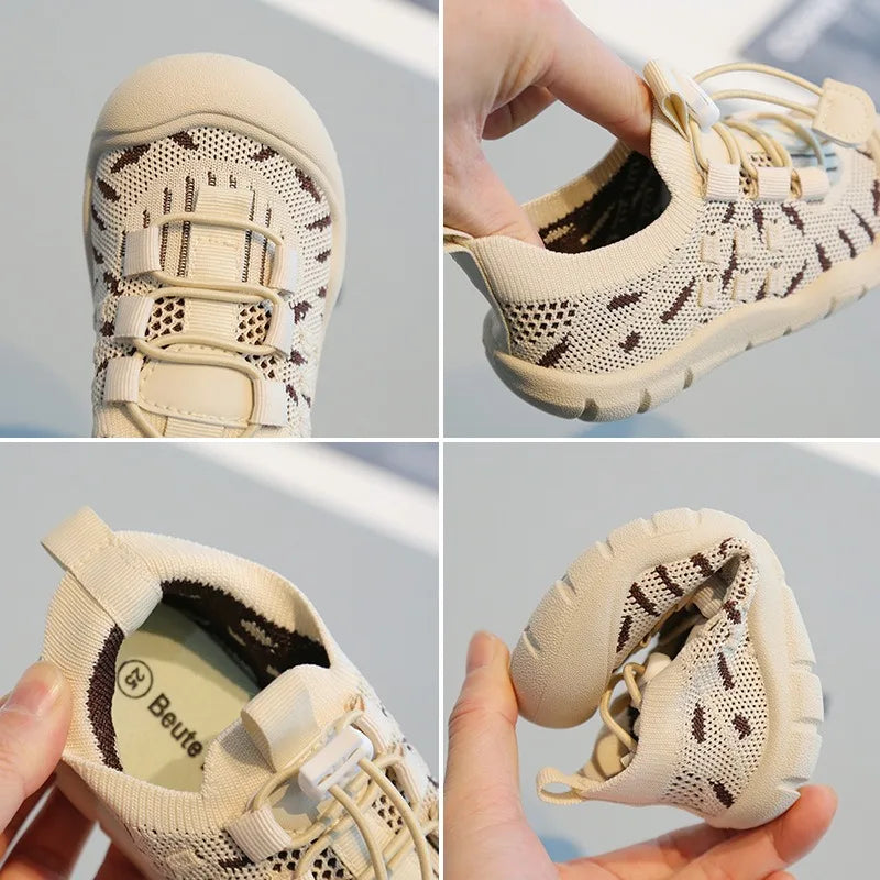 Spring Autumn Baby Girls Boys Casual Shoes Outdoor Non-slip Soft Sole Children Shoes Comfortable Breathable Mesh Kids Shoes