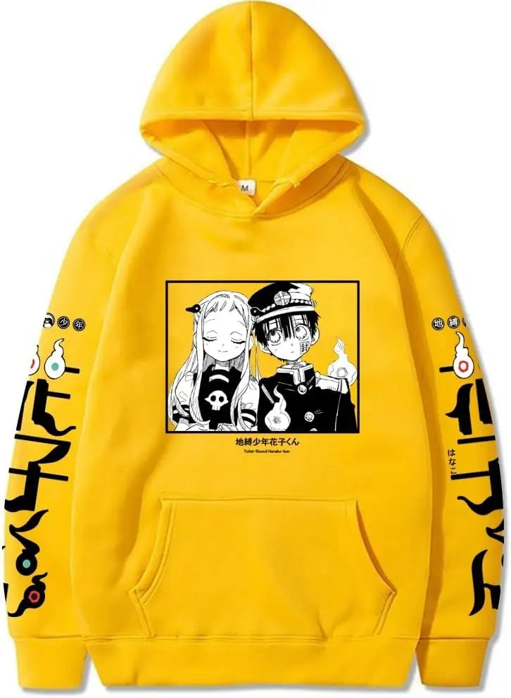 2024 New Toilet Bound Hanako Kun Hoodie Mens Women Kyojuro Rengoku Hooded Sweatshirts Oversize Harajuku Streetwear Clothing