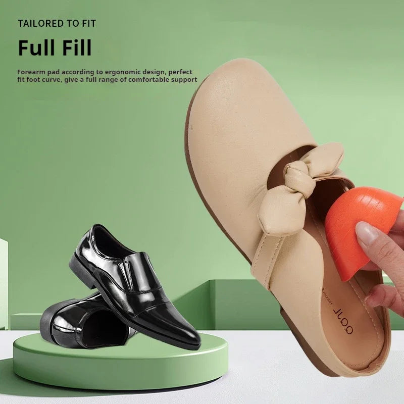 1Pair Toe Plug Insert for Men Women Fill insole Thick Soft Shoes Toe Half Pads Pain Relief Protector Adjustable Size Insoles