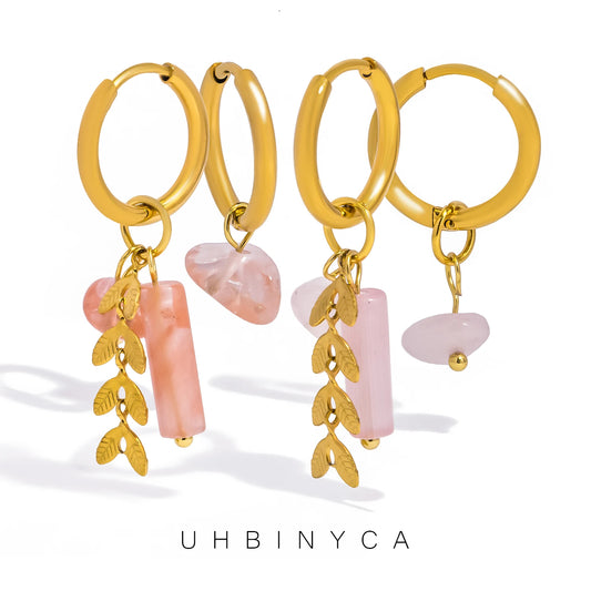 Stainless Steel 18K Gold PVD Plated Hoop Earrings for Women