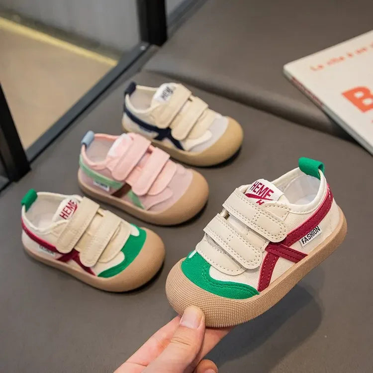 Girls Boys Baby Casual Board Shoes Ins Fashion Children Indoor Spring Autumn Soft Canvas Sneakers Lovely Gifts for Kids