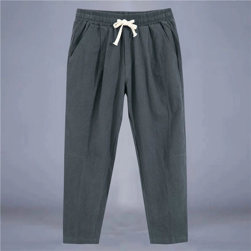 Men's Trousers Cotton Linen Fashion Casual Pants