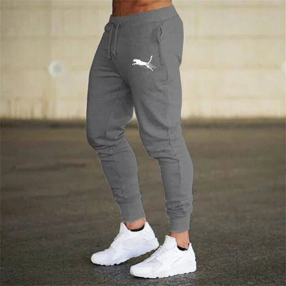 Men's Printed Sweatpants Casual Elastic Trousers