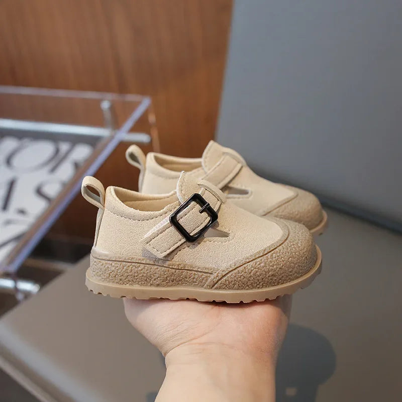 1-3 Years Little Kids Shoes Spring Autumn Children Casual Shoes For Girl Fashion Design T-strap Buckle Toddler Girls Shoes